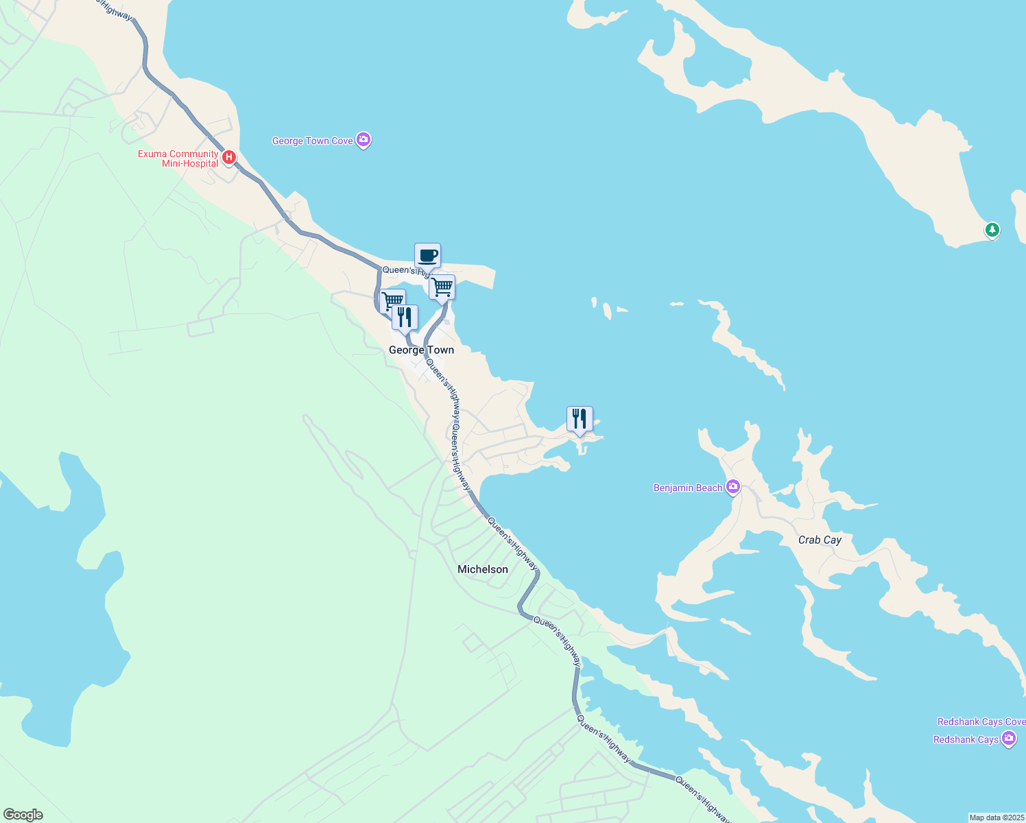 map of restaurants, bars, coffee shops, grocery stores, and more near in Michelson