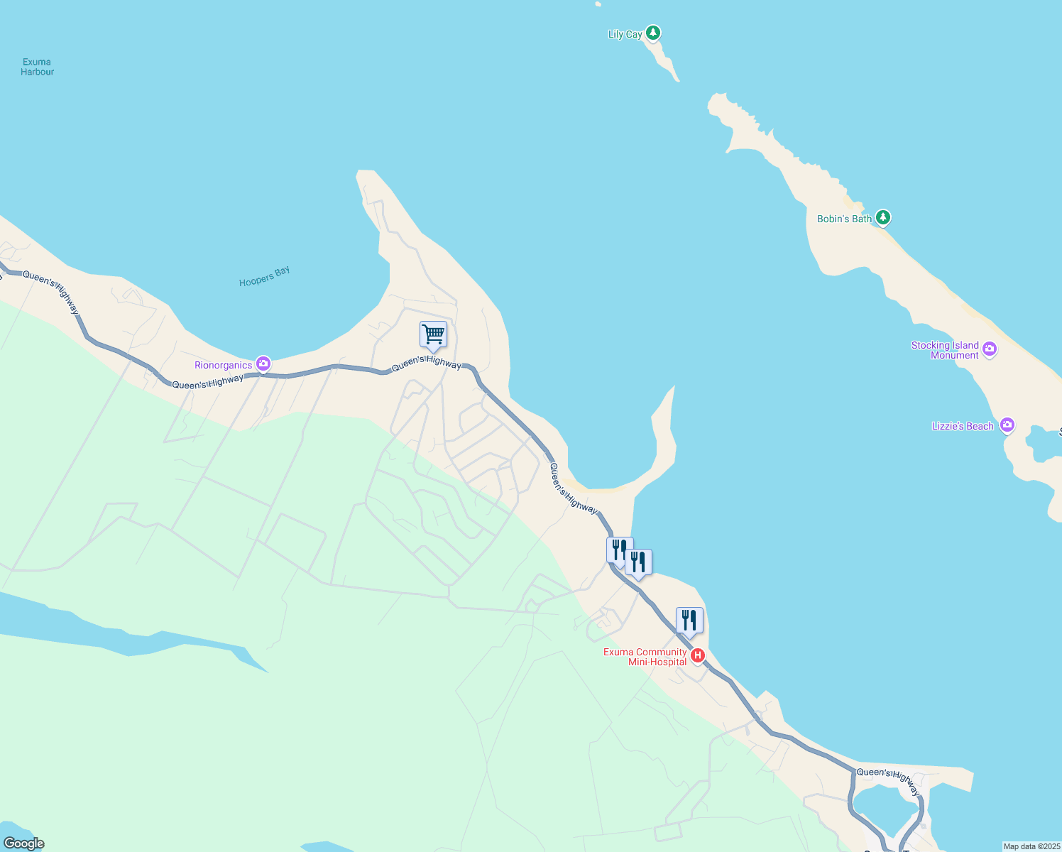 map of restaurants, bars, coffee shops, grocery stores, and more near in 