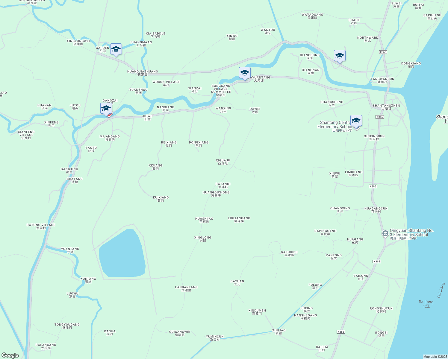 map of restaurants, bars, coffee shops, grocery stores, and more near in Qingyuan