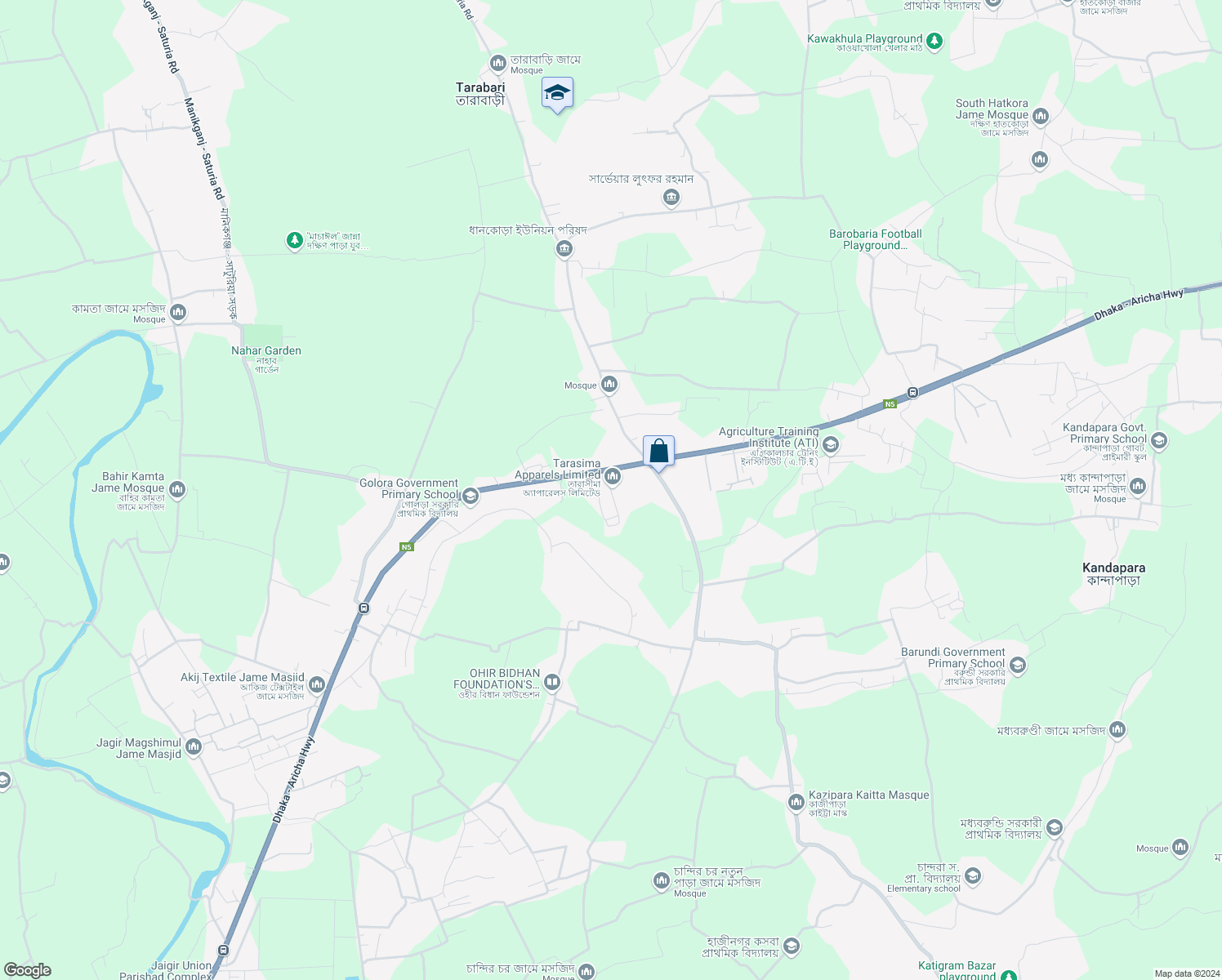 map of restaurants, bars, coffee shops, grocery stores, and more near in 