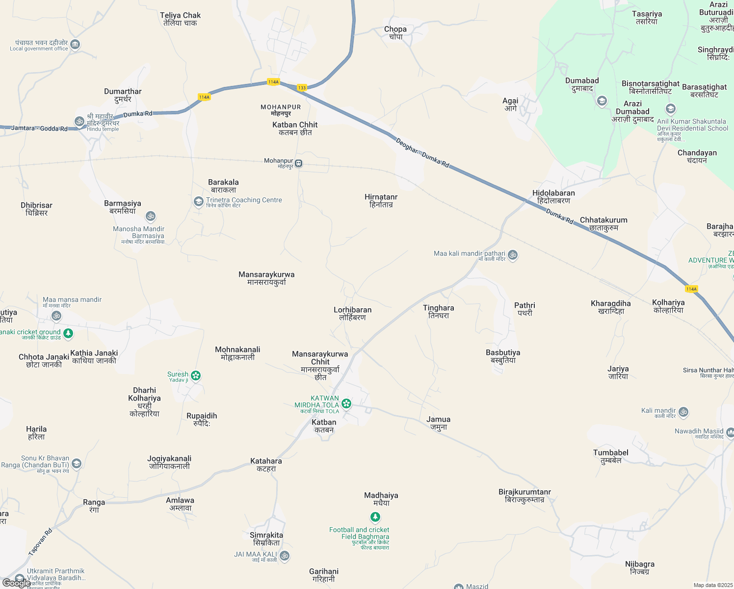 map of restaurants, bars, coffee shops, grocery stores, and more near in Hirnatanr