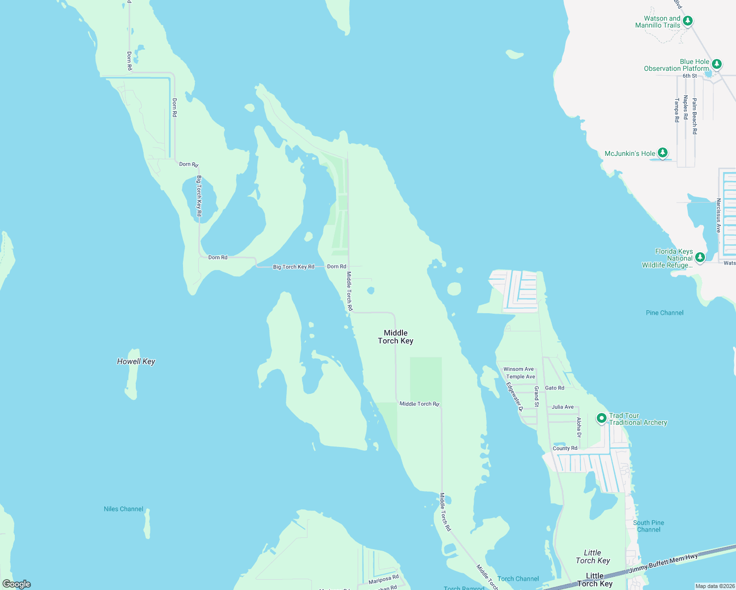 map of restaurants, bars, coffee shops, grocery stores, and more near 2251 Middle Torch Road in Summerland Key