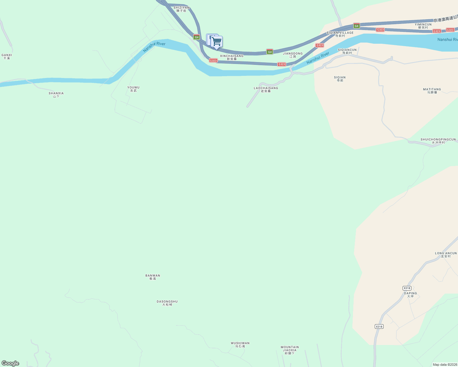 map of restaurants, bars, coffee shops, grocery stores, and more near in Shaoguan