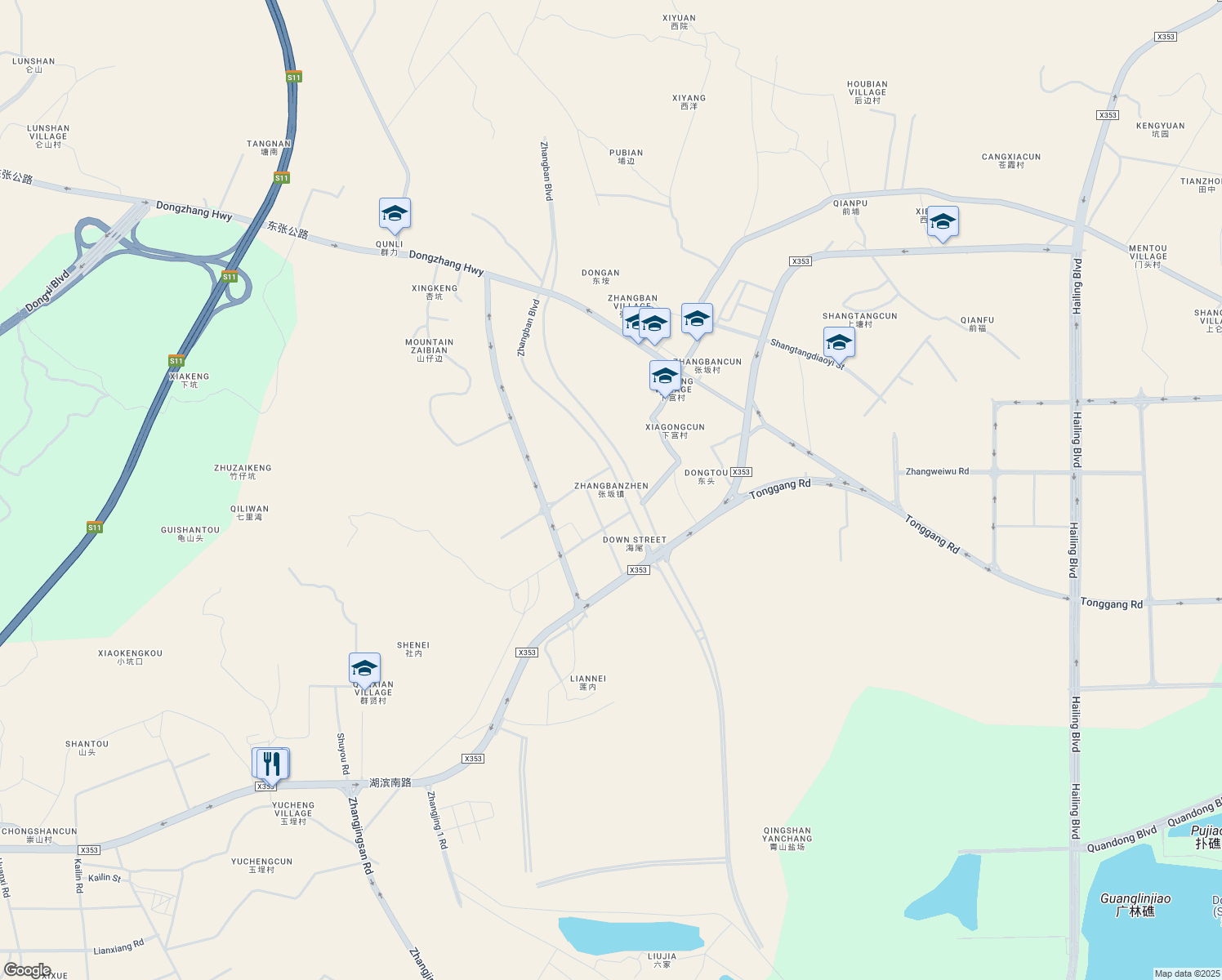 map of restaurants, bars, coffee shops, grocery stores, and more near in Quanzhou
