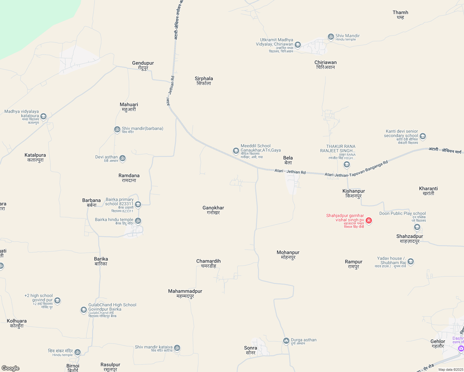 map of restaurants, bars, coffee shops, grocery stores, and more near in Gaya