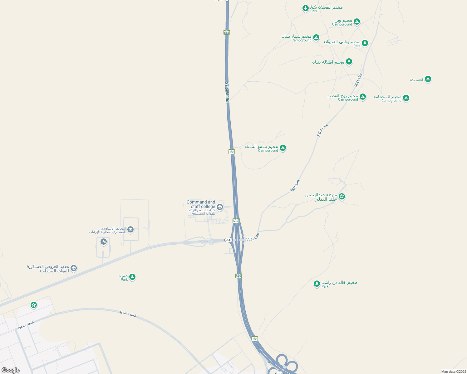map of restaurants, bars, coffee shops, grocery stores, and more near Salbukh Road in Riyadh