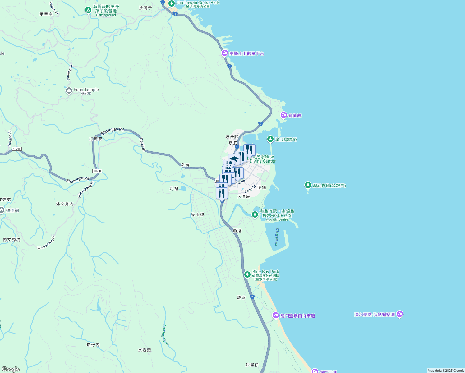 map of restaurants, bars, coffee shops, grocery stores, and more near in 