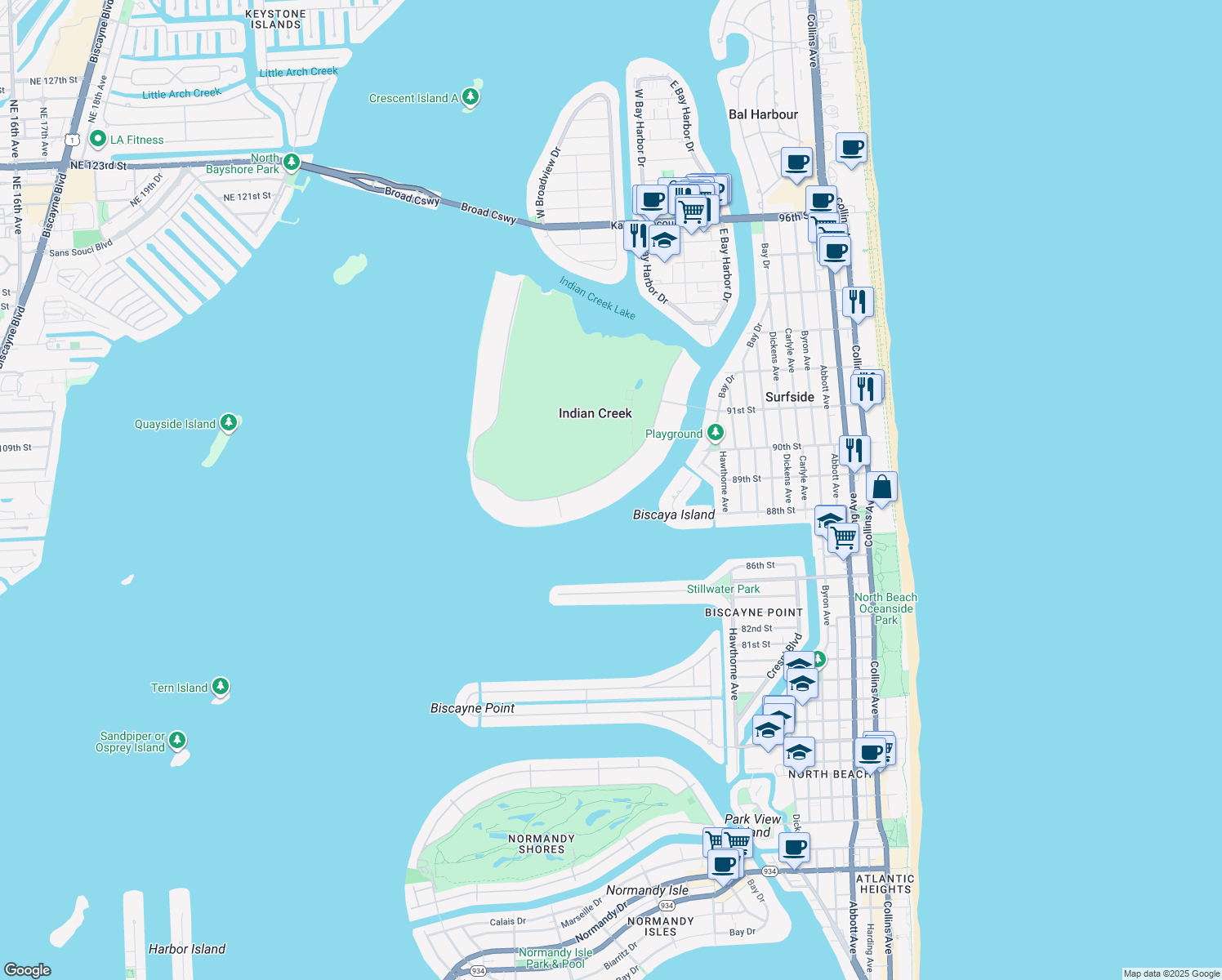 26 Indian Creek Island Road, Indian Creek FL Walk Score
