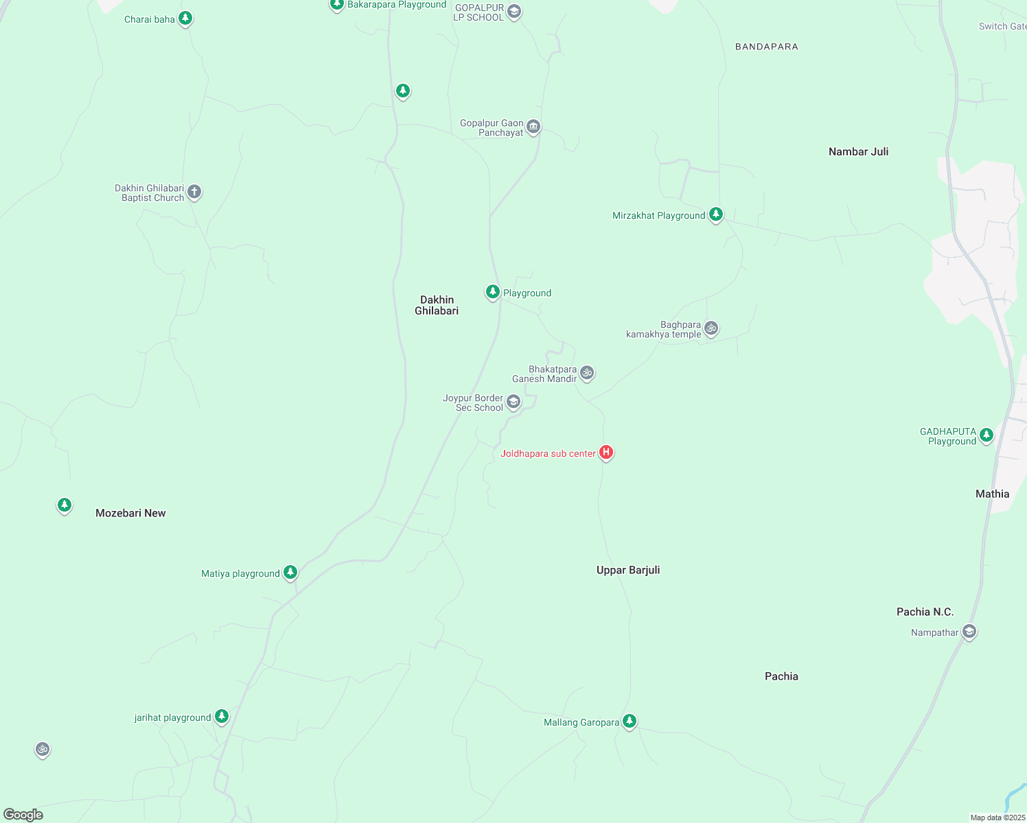 map of restaurants, bars, coffee shops, grocery stores, and more near in Kamrup
