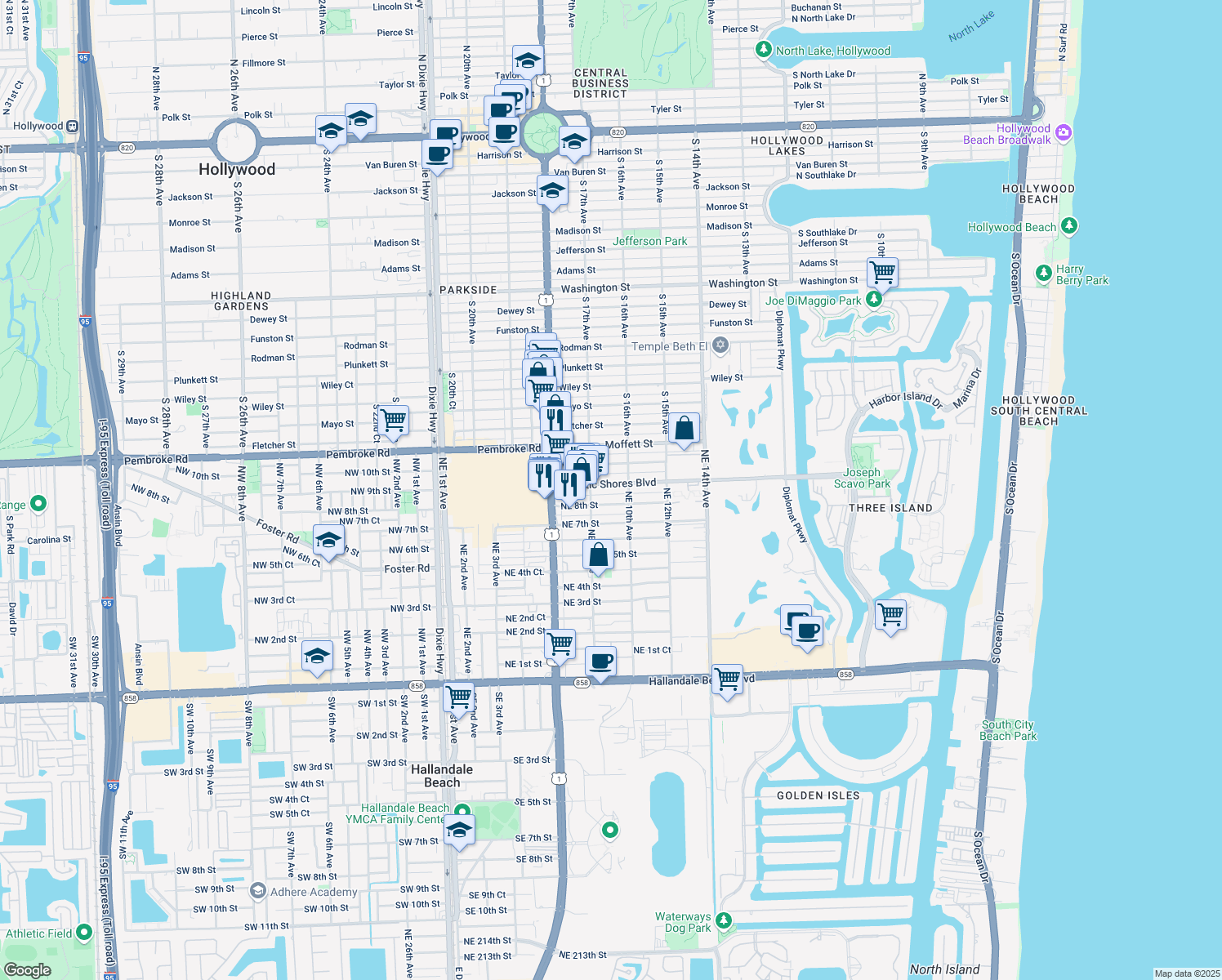 900 Atlantic Shores Boulevard - Lng= 80.139495