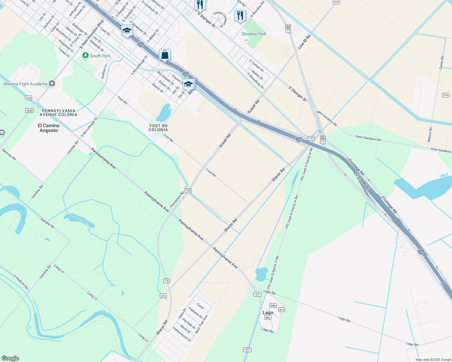 map of restaurants, bars, coffee shops, grocery stores, and more near 24567 Yost Road in San Benito