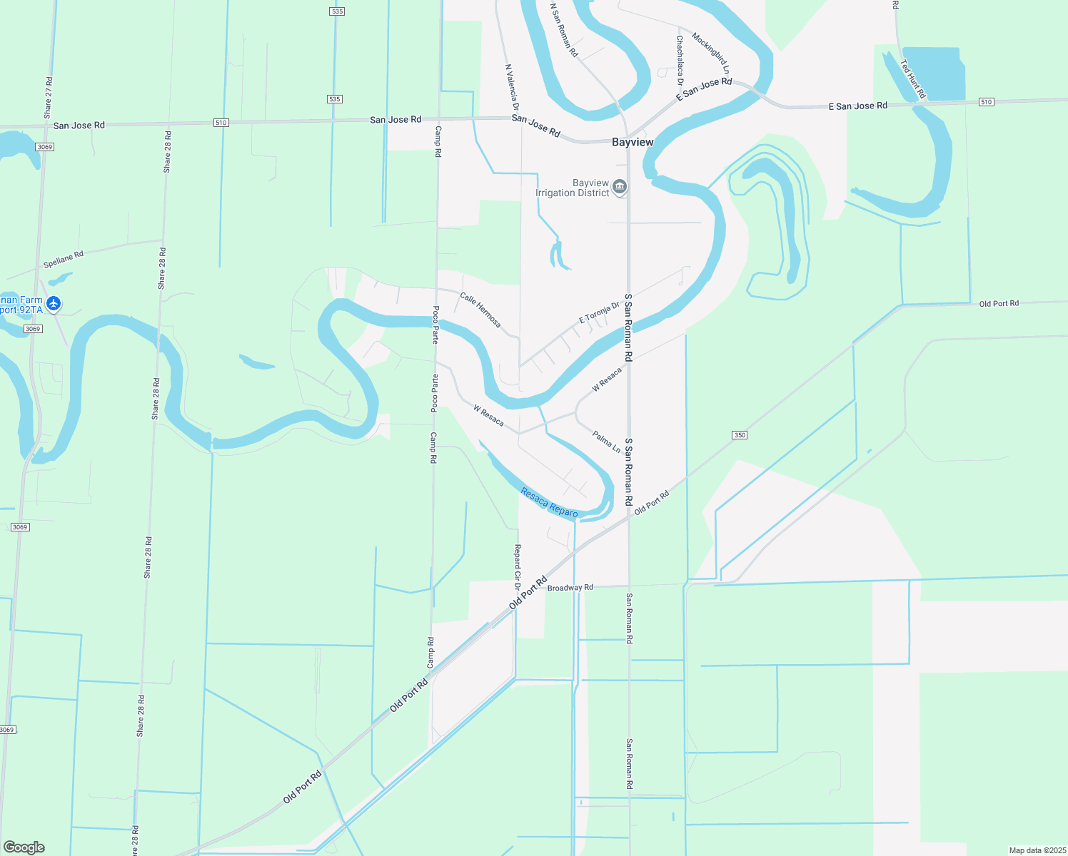 map of restaurants, bars, coffee shops, grocery stores, and more near 133 West Resaca in Bayview