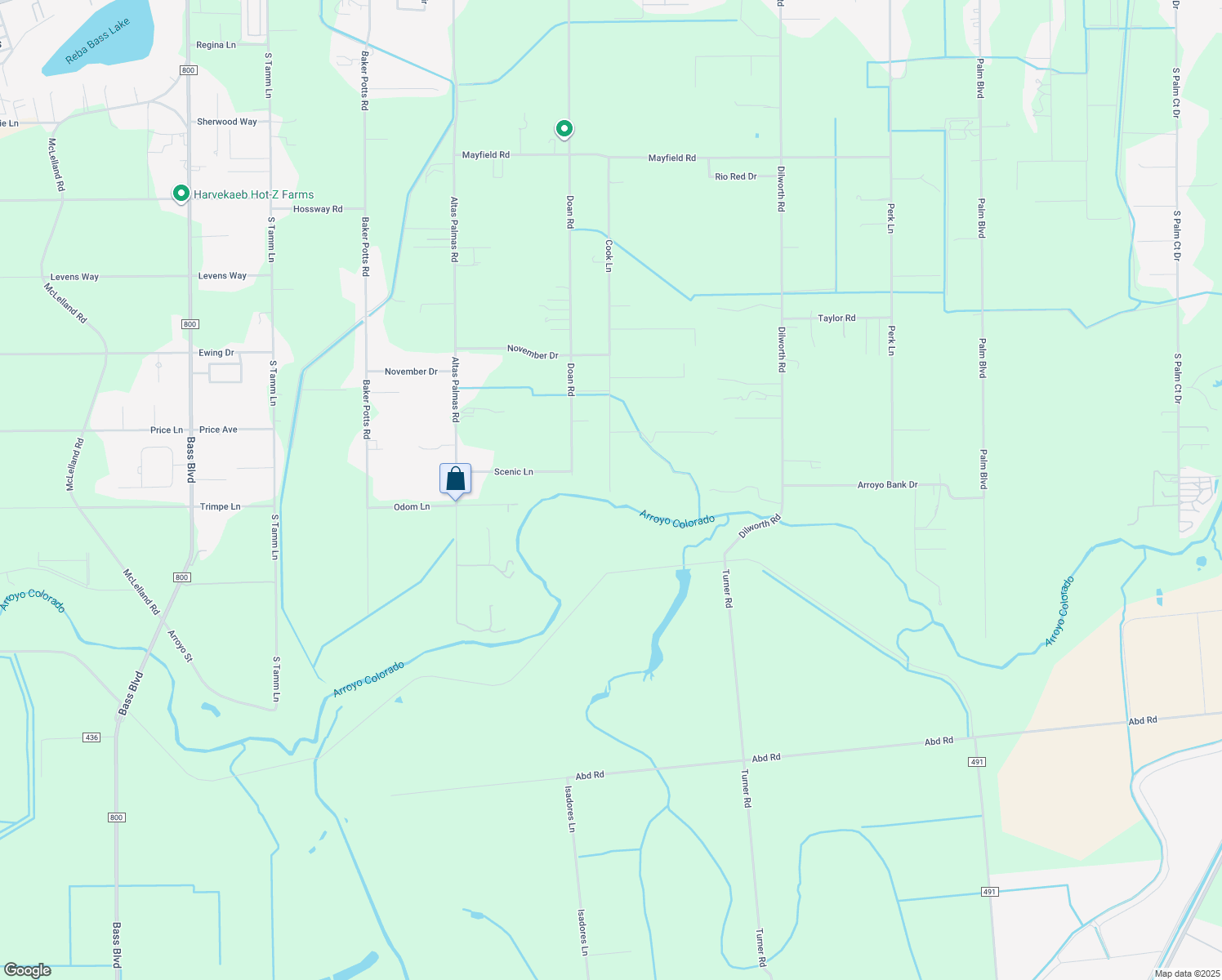 map of restaurants, bars, coffee shops, grocery stores, and more near 28499 Cook Ln in Harlingen