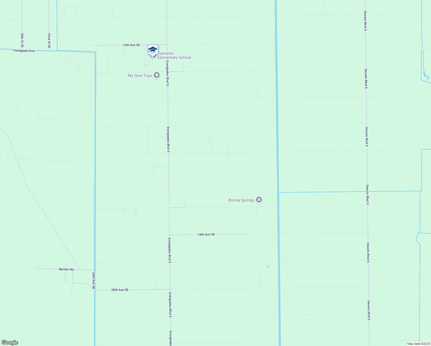 map of restaurants, bars, coffee shops, grocery stores, and more near 3445 20th Avenue Southeast in Naples