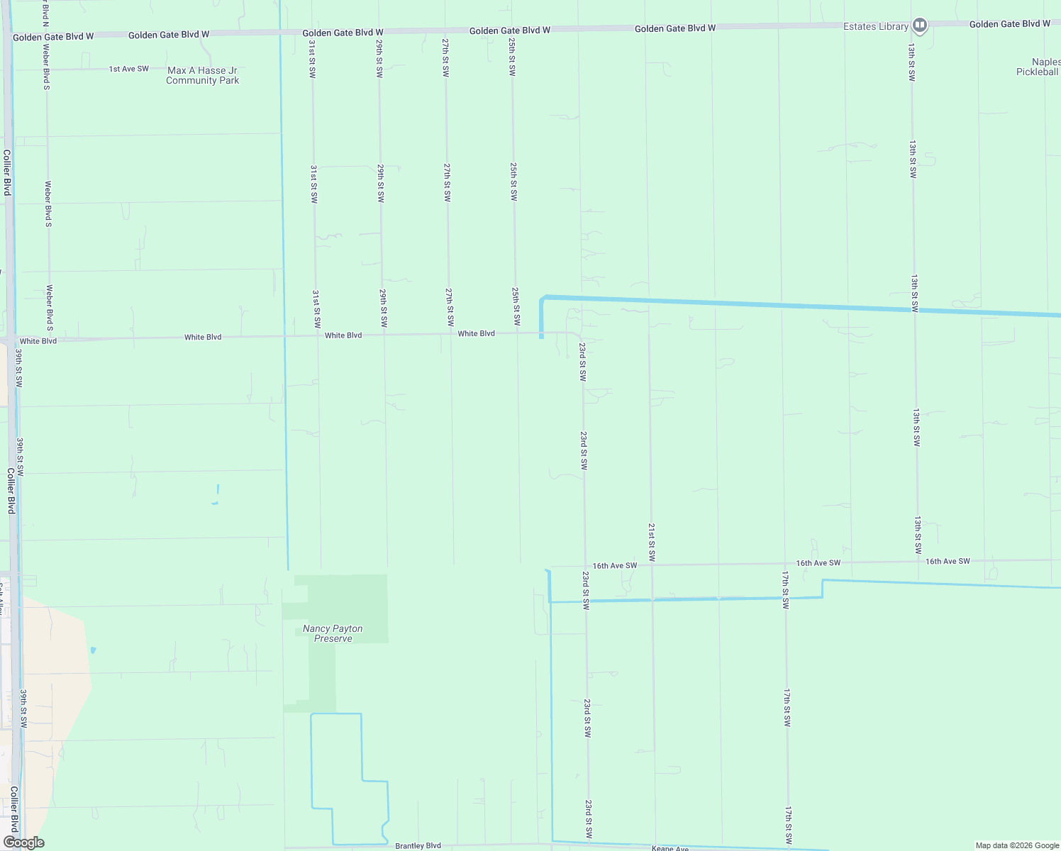 map of restaurants, bars, coffee shops, grocery stores, and more near 1180 25th Street Southwest in Naples
