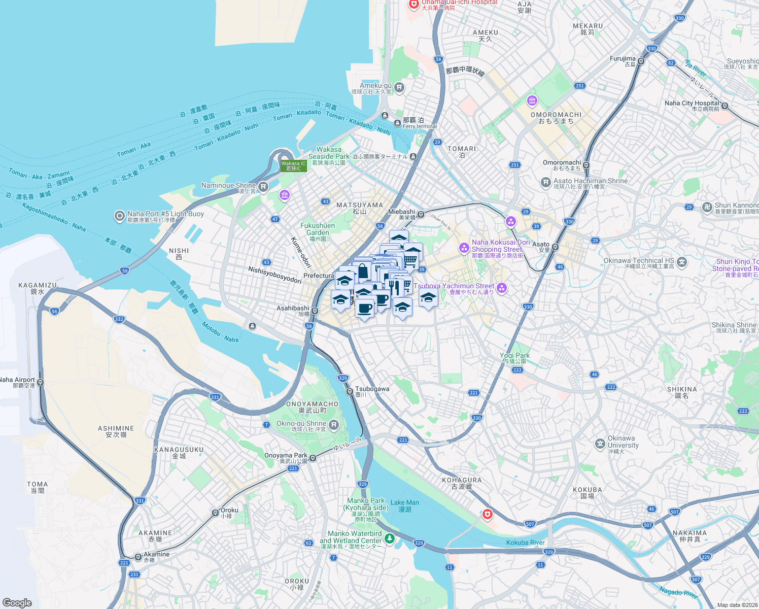 map of restaurants, bars, coffee shops, grocery stores, and more near in 
