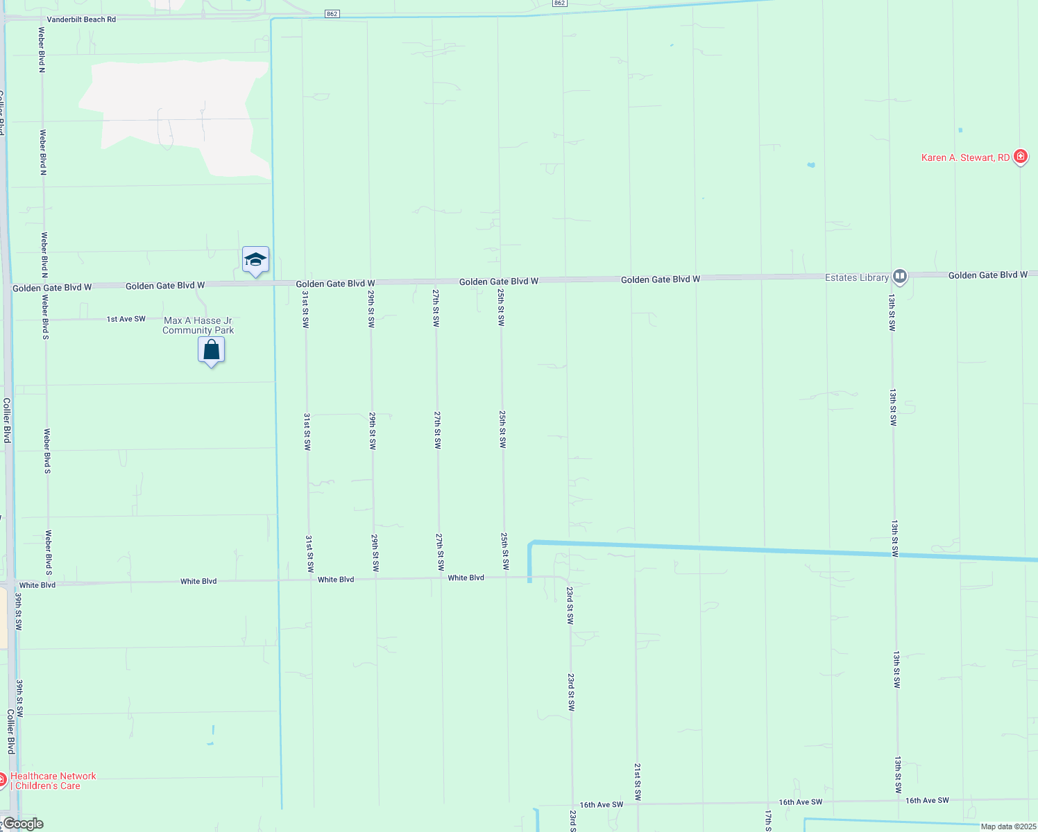 map of restaurants, bars, coffee shops, grocery stores, and more near 420 25th Street Southwest in Naples