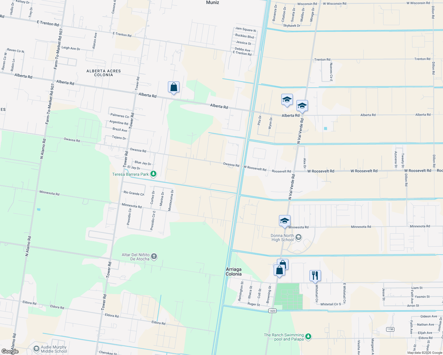 map of restaurants, bars, coffee shops, grocery stores, and more near 135 Owassa Rd in Alamo