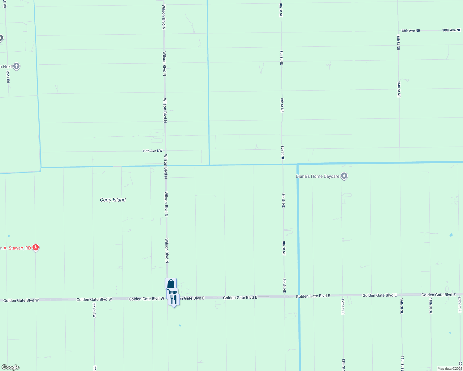 map of restaurants, bars, coffee shops, grocery stores, and more near 760 4th Street Northeast in Naples