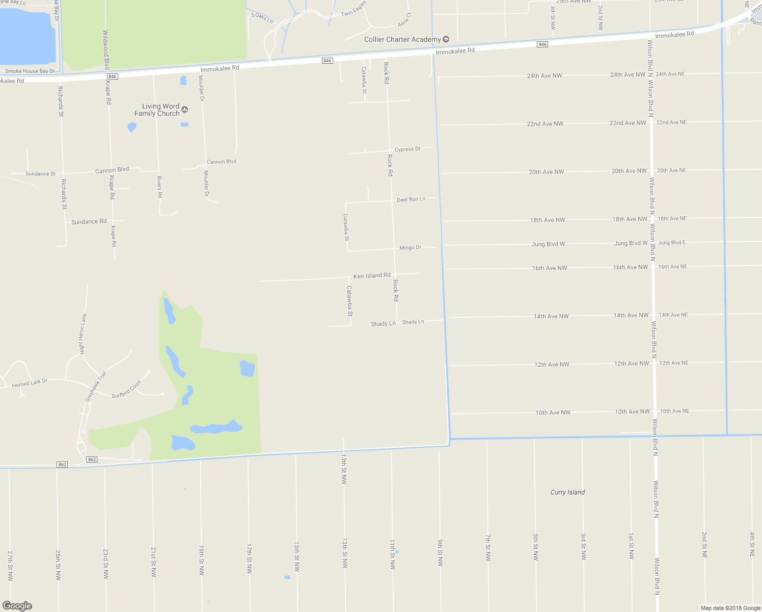 map of restaurants, bars, coffee shops, grocery stores, and more near 1485 Rock Road in Naples