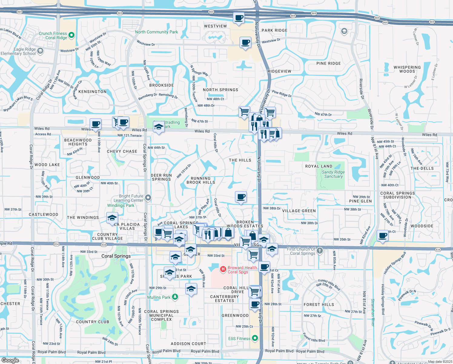 Northwest 41st Street, Coral Springs FL Walk Score