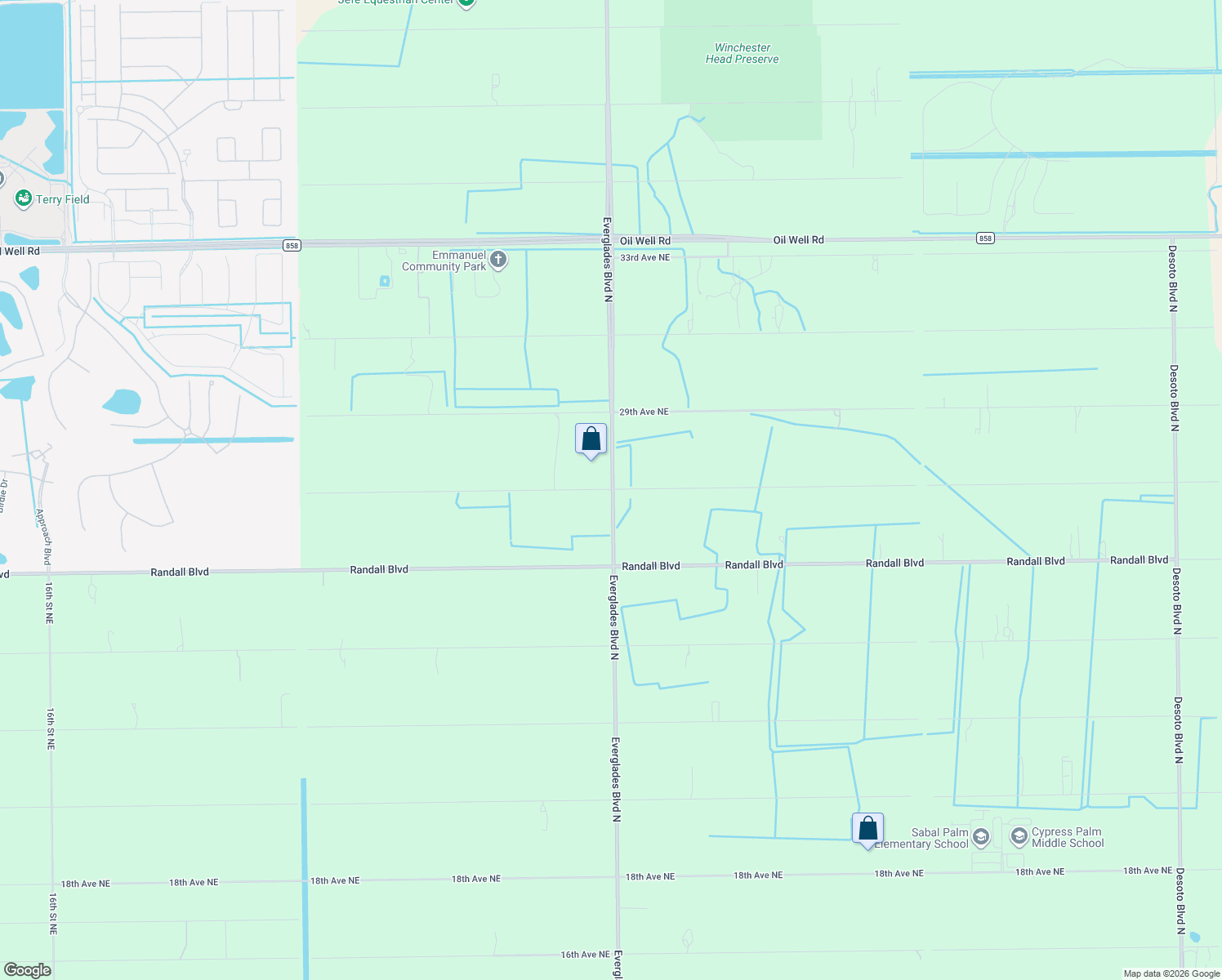 map of restaurants, bars, coffee shops, grocery stores, and more near 3280 27th Avenue Northeast in Naples