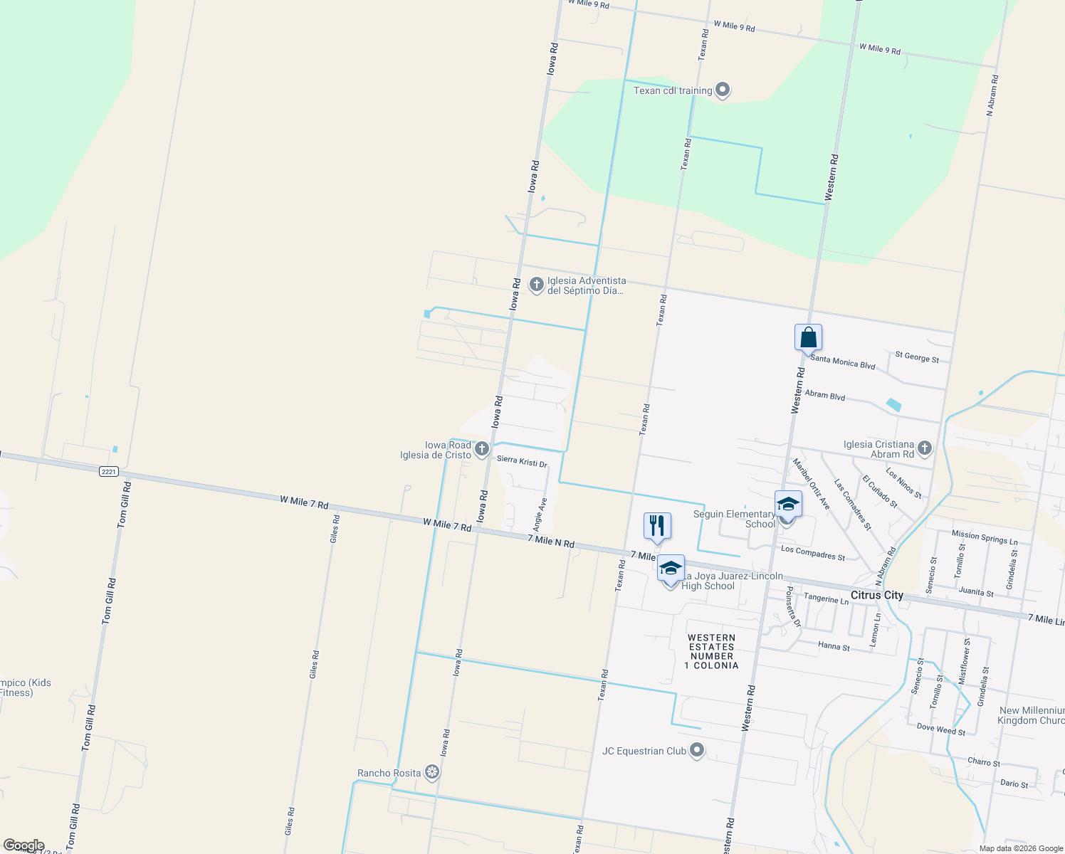 map of restaurants, bars, coffee shops, grocery stores, and more near 8212 Cardinal Delta Road in Mission