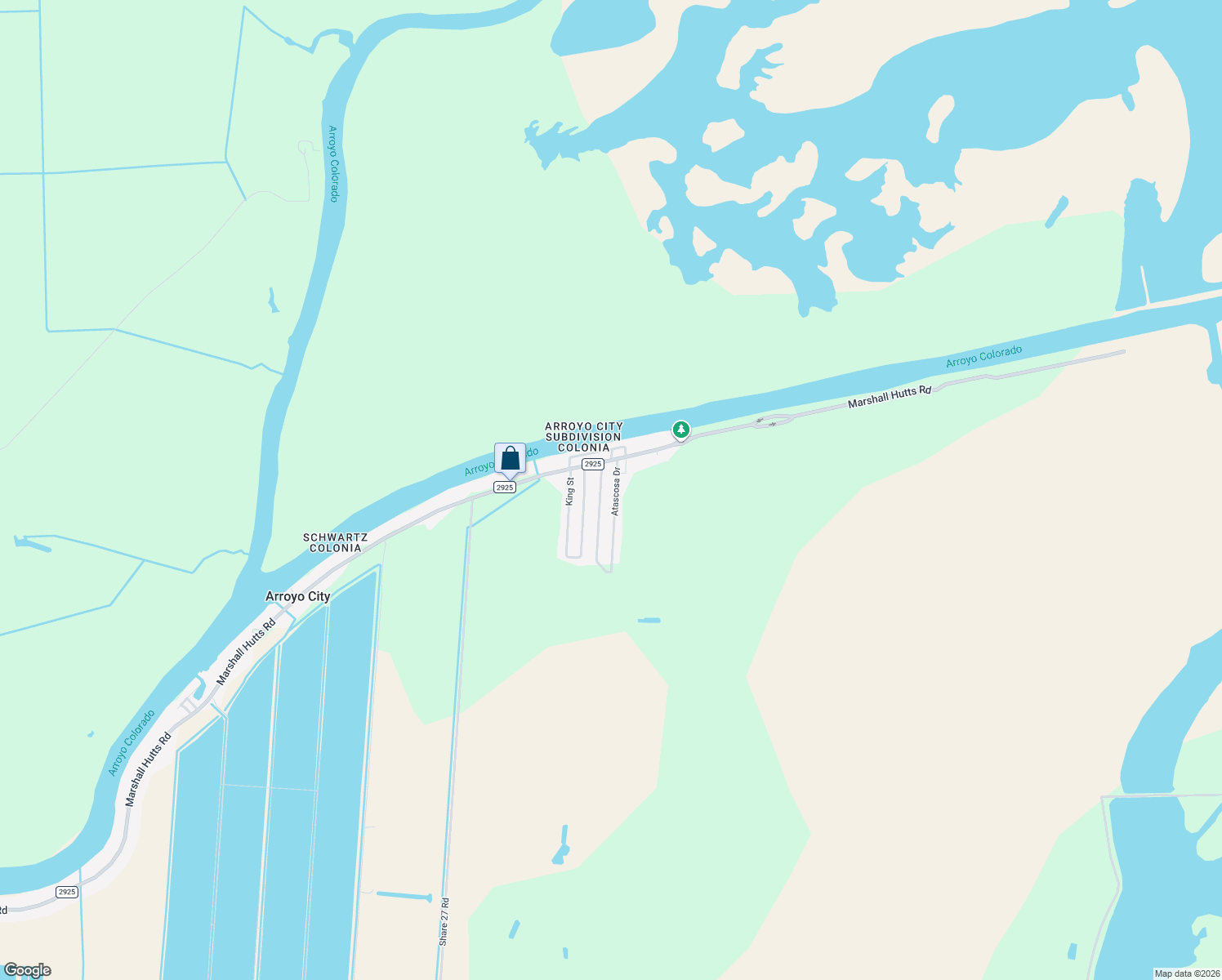 map of restaurants, bars, coffee shops, grocery stores, and more near 15435 Atascosa Dr in Rio Hondo