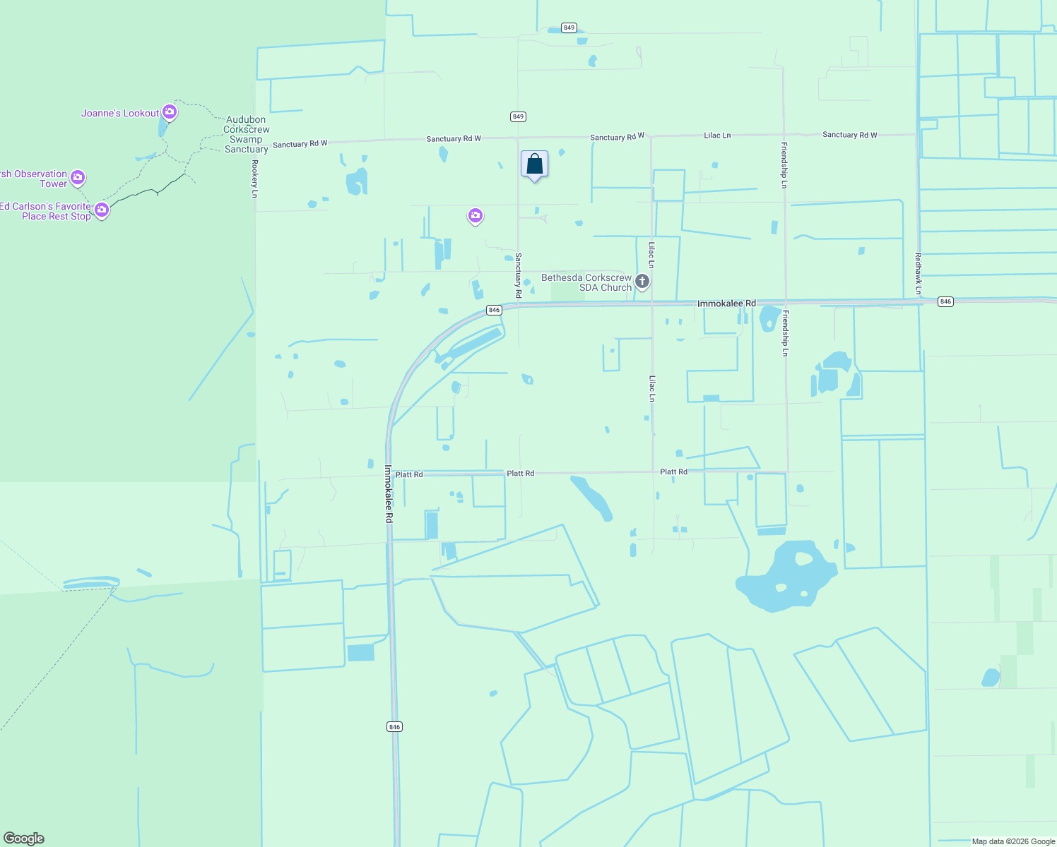 map of restaurants, bars, coffee shops, grocery stores, and more near 6910 Corkscrew Lane in Naples