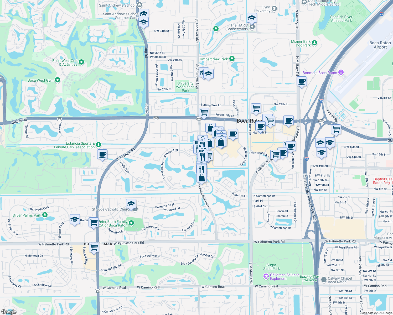Map Of Restaurants Bars Coffee Shops Grocery Stores And More Near . Saint Andrews Boulevard Boca Raton Fl Walk Score map of restaurants bars coffee shops grocery stores and more near . saint andrews boulevard boca raton fl walk score