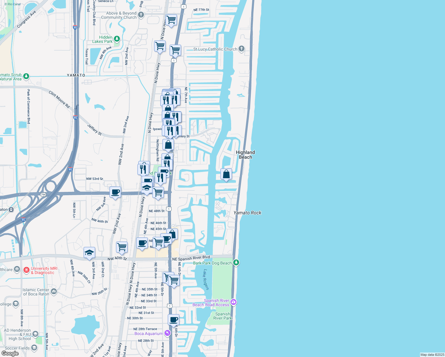 Highland Beach Florida Map United States Map