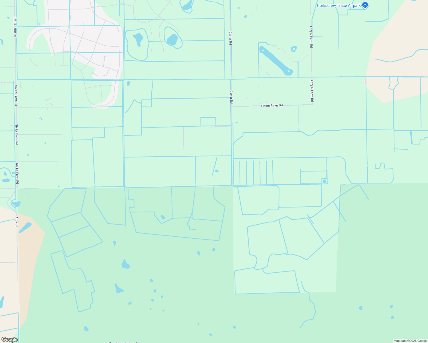 map of restaurants, bars, coffee shops, grocery stores, and more near 21990 Carter Road in Estero