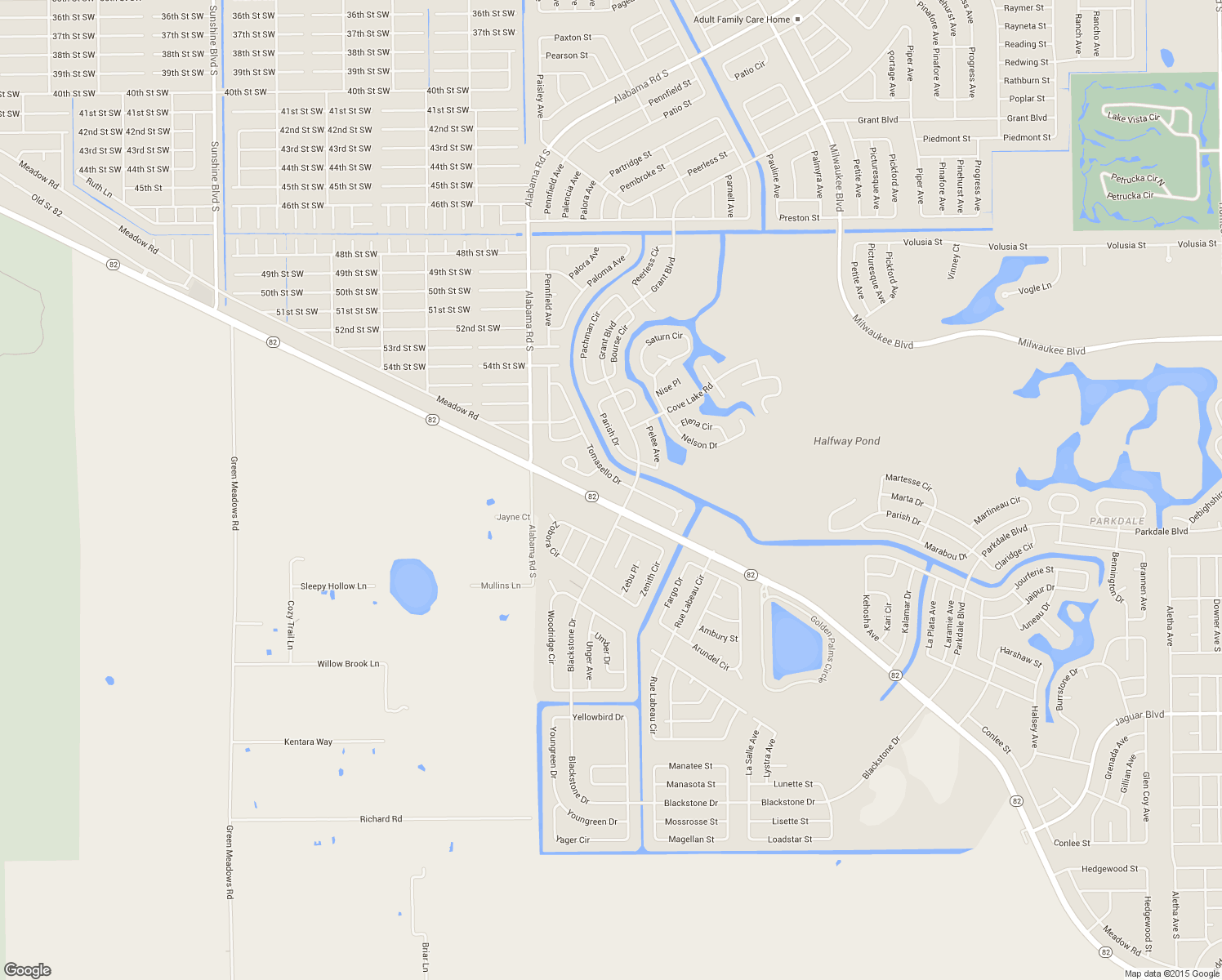map of restaurants, bars, coffee shops, grocery stores, and more near 101 Grant Boulevard in Lehigh Acres