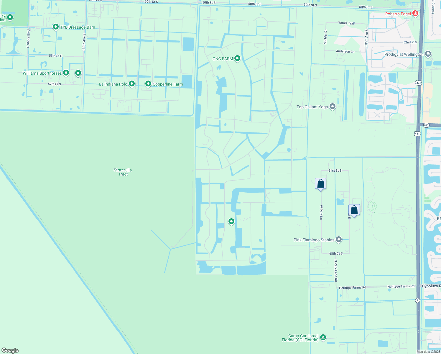map of restaurants, bars, coffee shops, grocery stores, and more near 6236 Homeland Road in Lake Worth