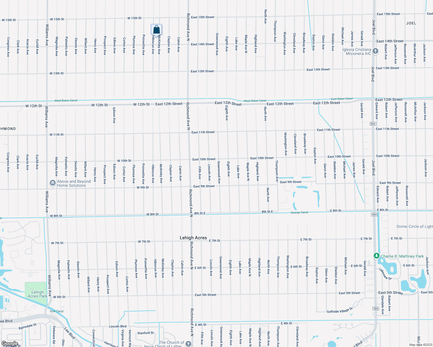 map of restaurants, bars, coffee shops, grocery stores, and more near 911 Greenwood Ave in Lehigh Acres