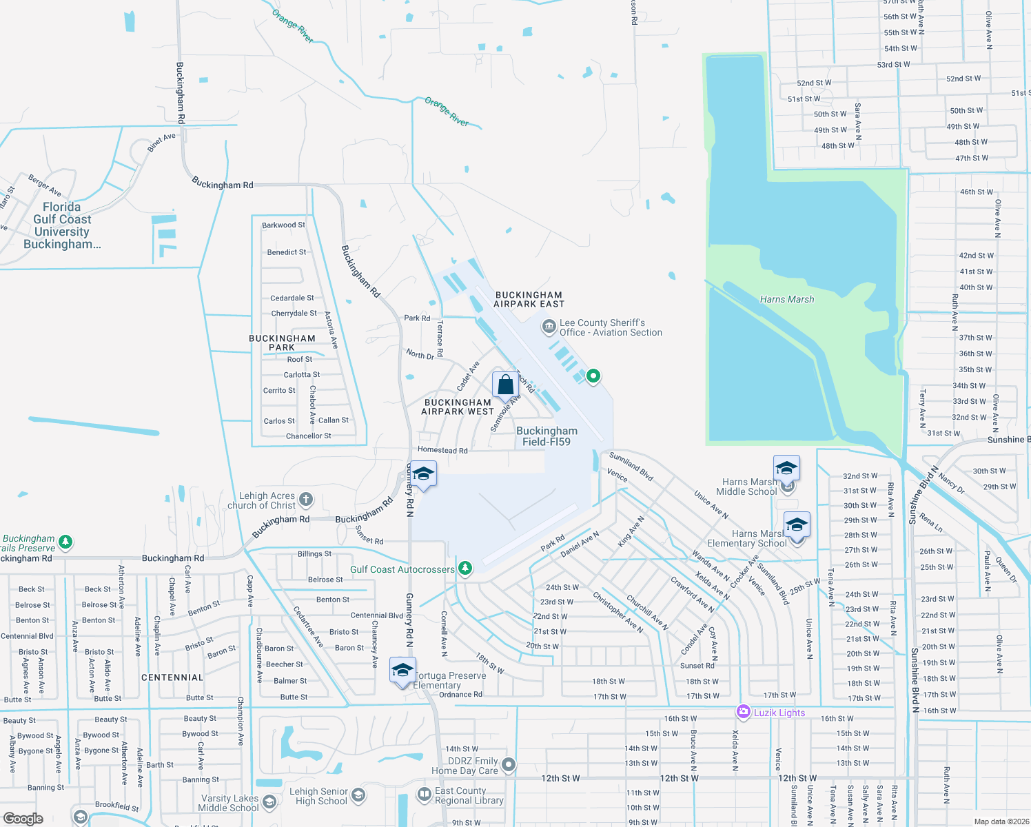 map of restaurants, bars, coffee shops, grocery stores, and more near 15031 Spring Street in Fort Myers
