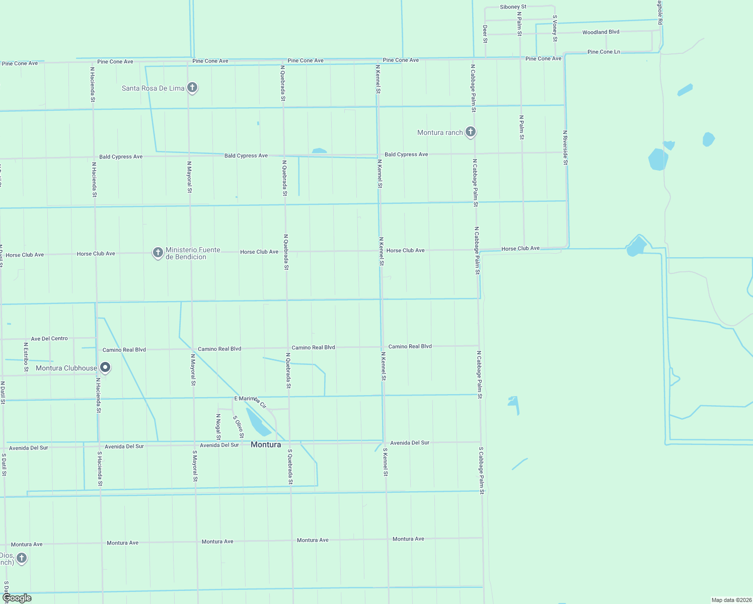 map of restaurants, bars, coffee shops, grocery stores, and more near 370 North Kennel Street in Clewiston