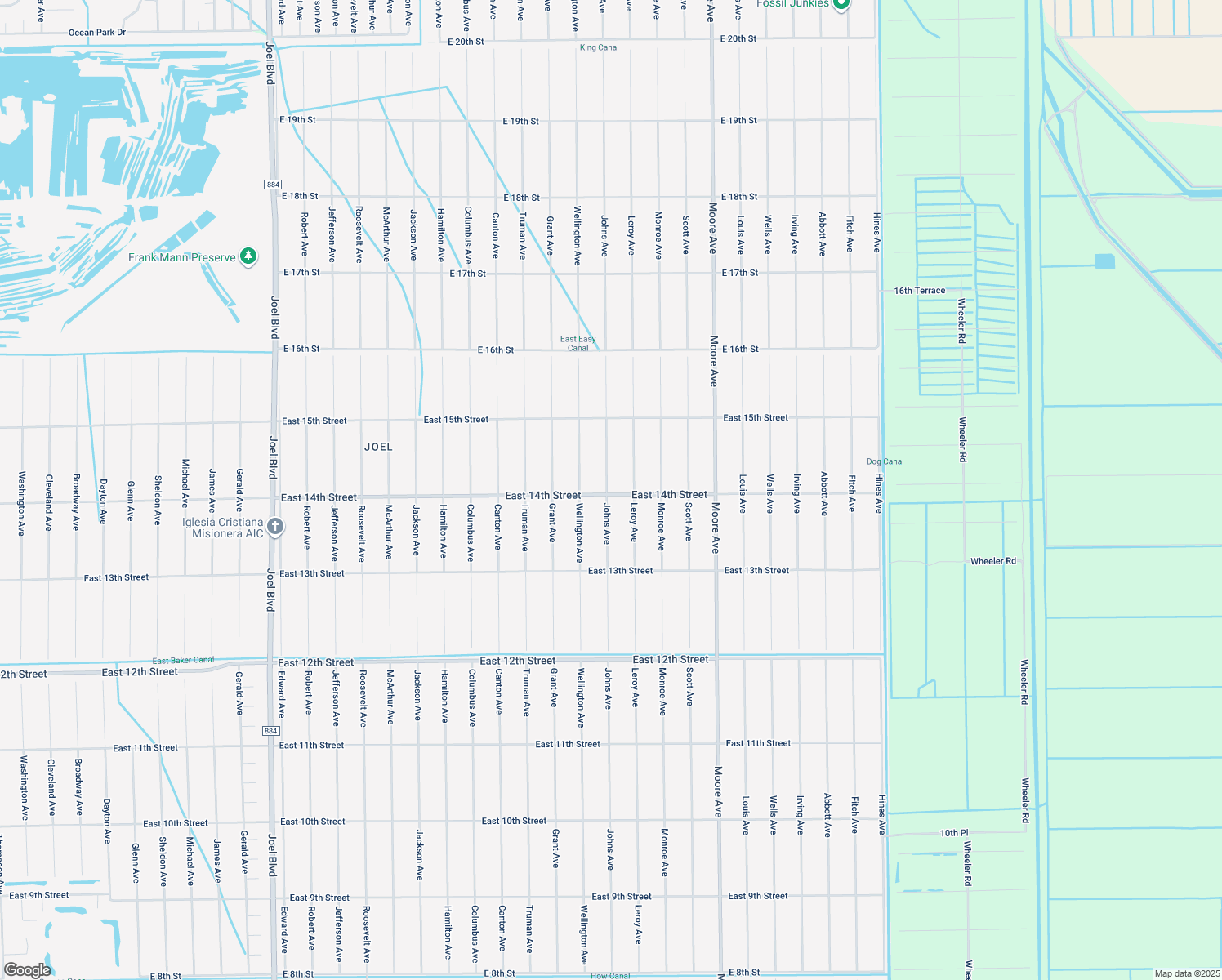 map of restaurants, bars, coffee shops, grocery stores, and more near 3601 East 14th Street in Lehigh Acres