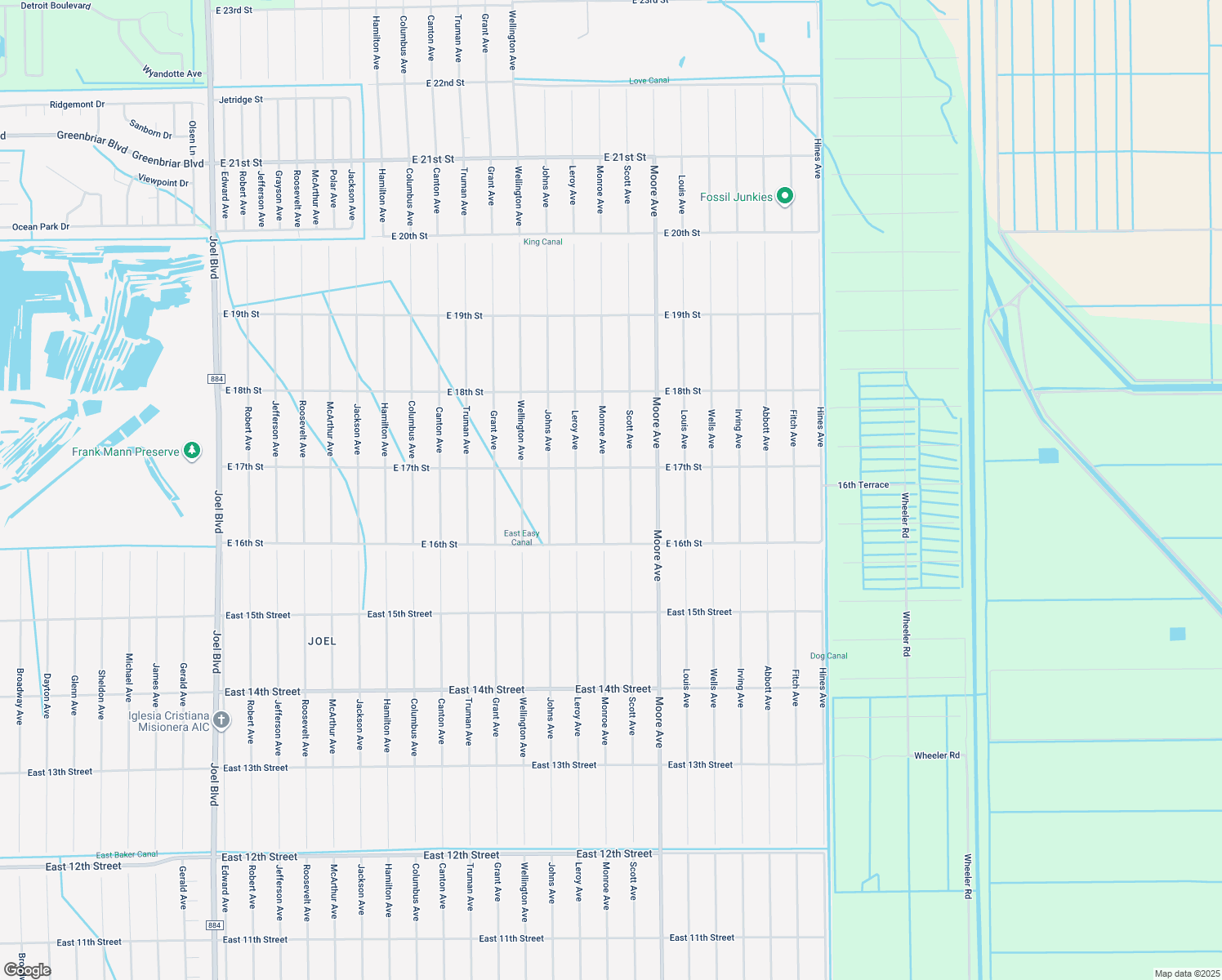 map of restaurants, bars, coffee shops, grocery stores, and more near 1616 Monroe Avenue in Lehigh Acres