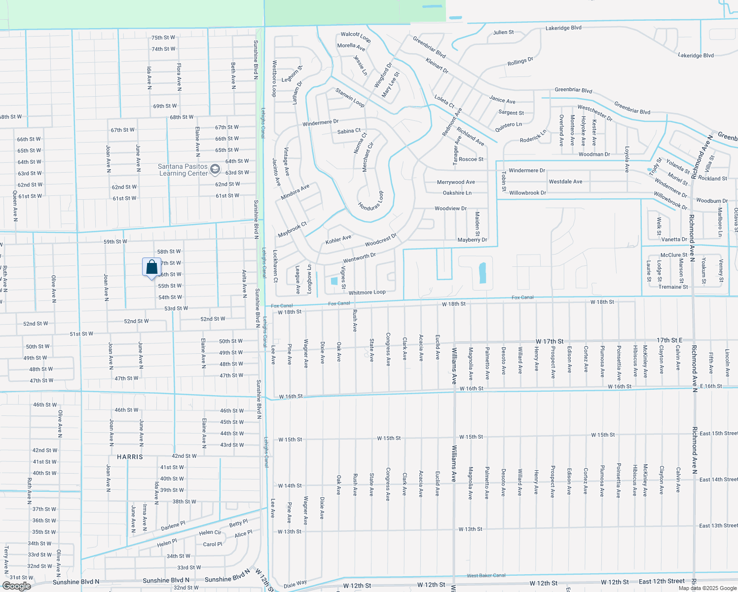 map of restaurants, bars, coffee shops, grocery stores, and more near 691 Whitmore Loop in Lehigh Acres