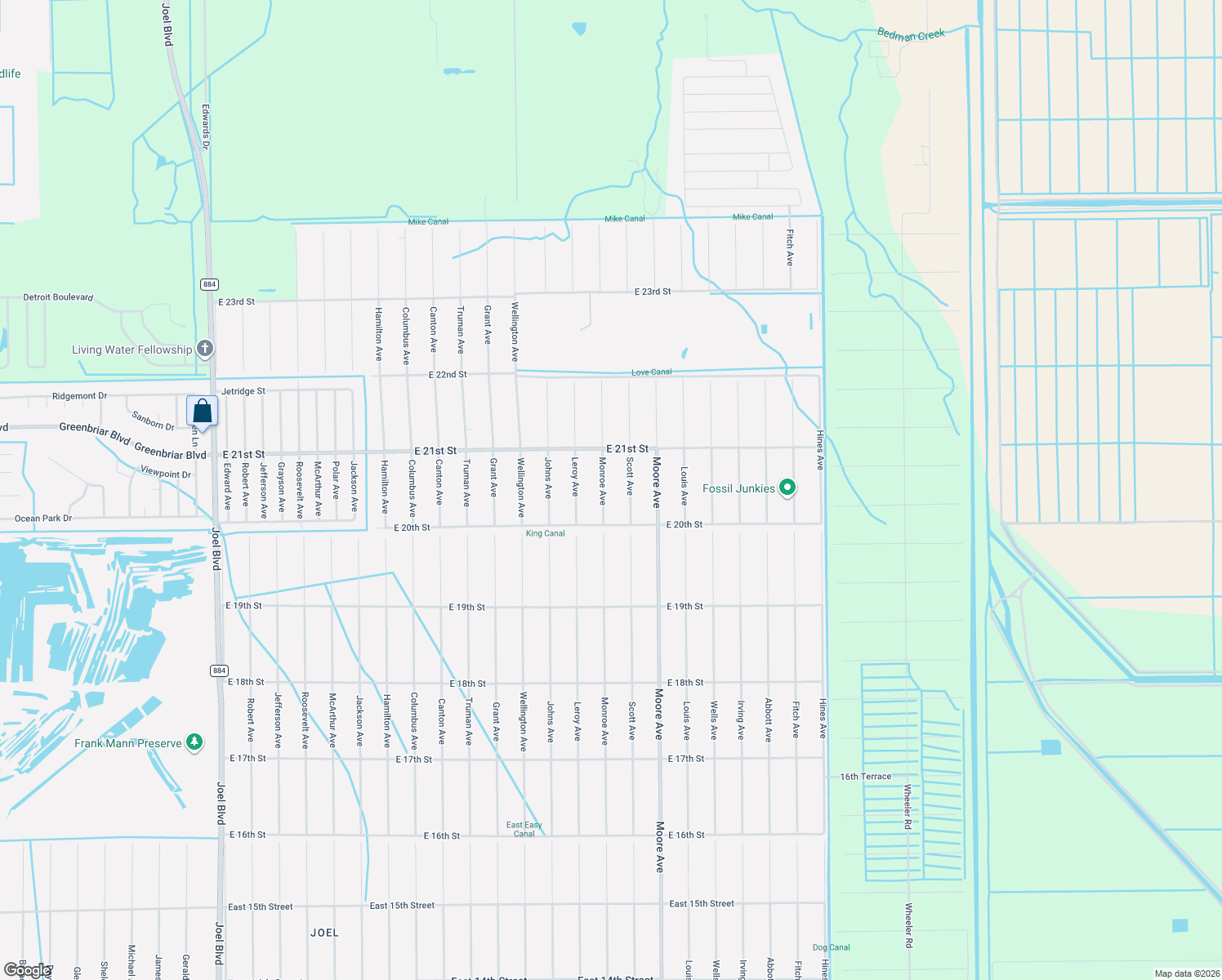 map of restaurants, bars, coffee shops, grocery stores, and more near 2010 Monroe Avenue in Alva
