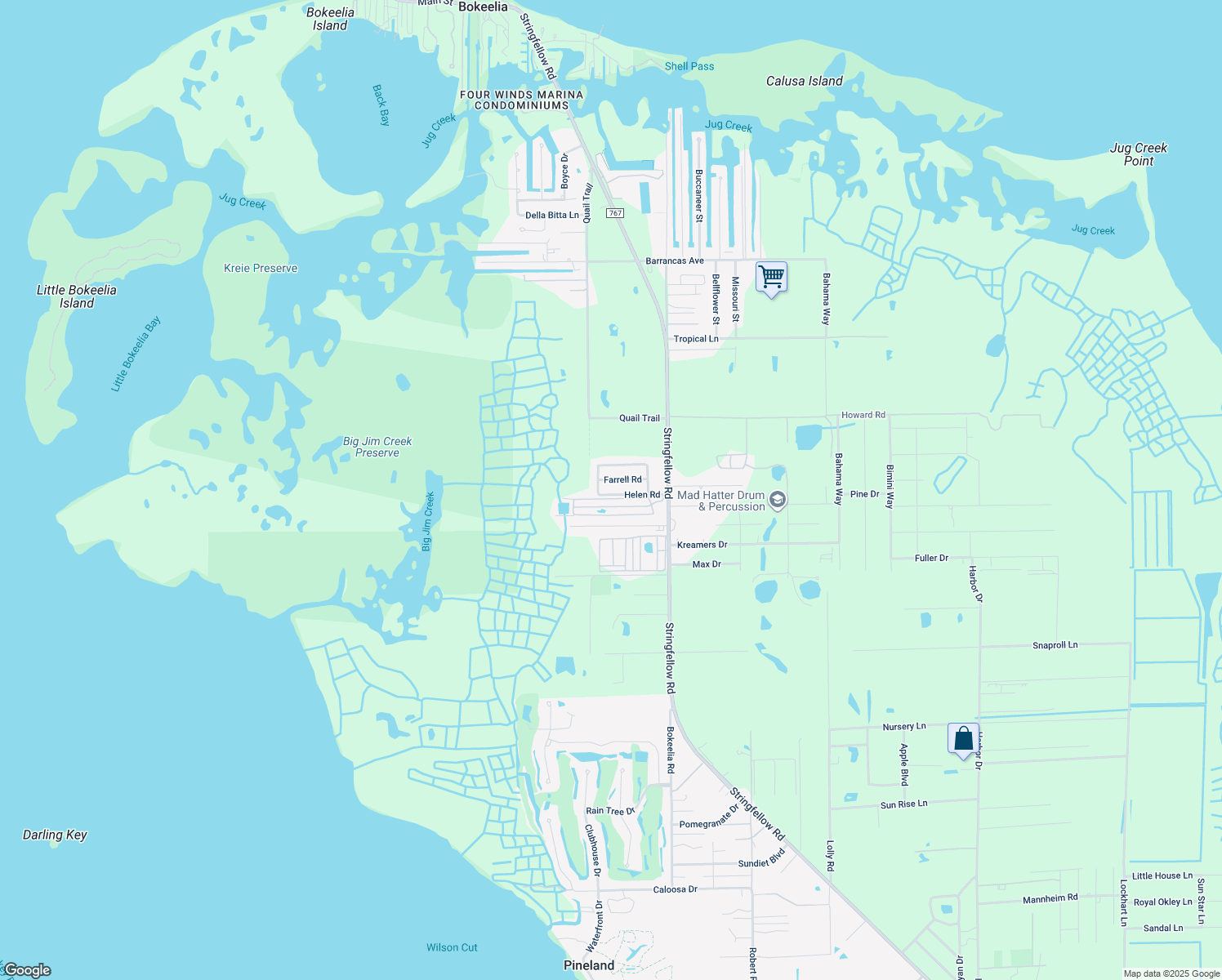 7744 Helen Road Bokeelia FL - Lng= 82.152298 