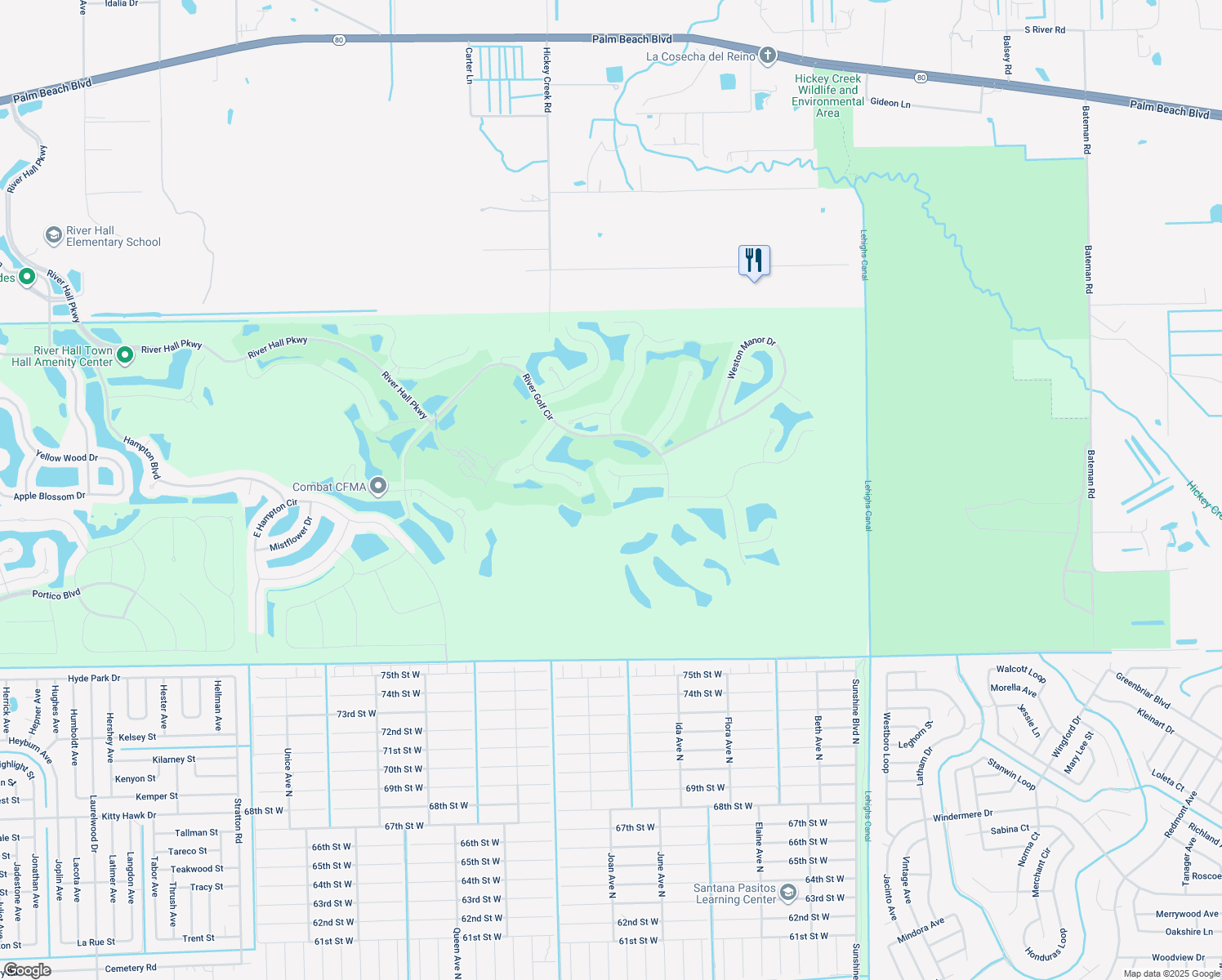 map of restaurants, bars, coffee shops, grocery stores, and more near 3507 Waterwillow Court in Alva