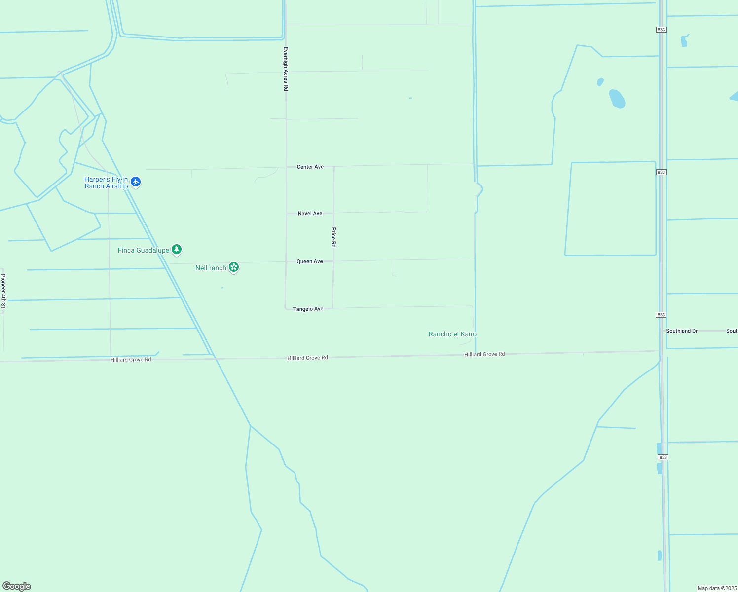 map of restaurants, bars, coffee shops, grocery stores, and more near 13601 Tangelo Avenue in Clewiston