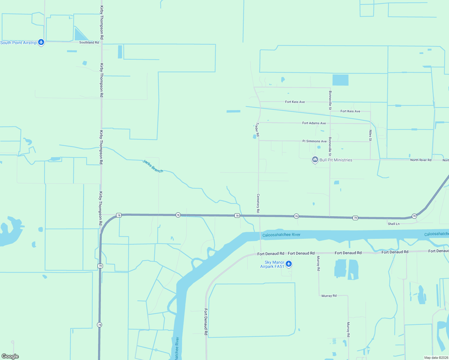 map of restaurants, bars, coffee shops, grocery stores, and more near 925 Cemetery Road in LaBelle