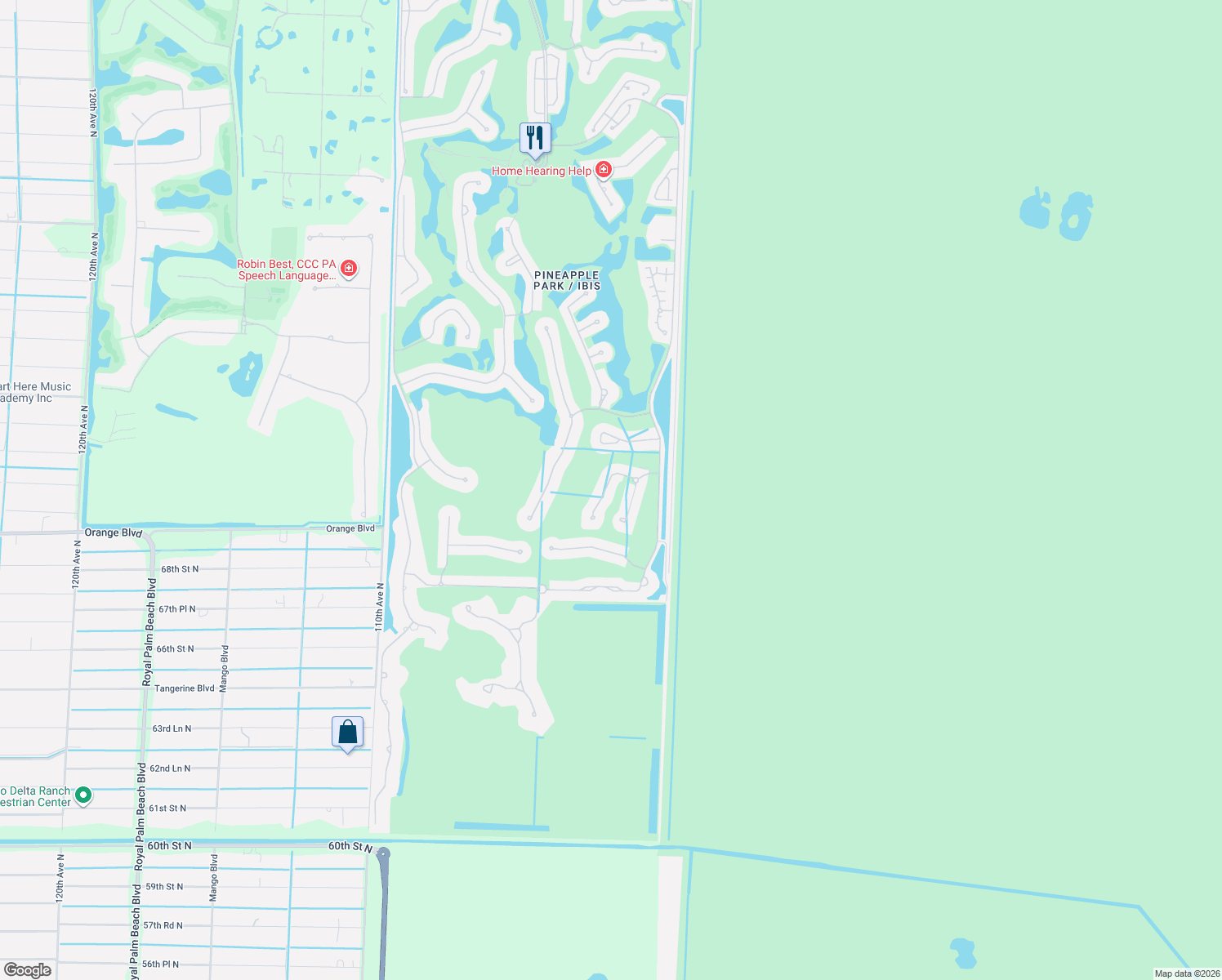 map of restaurants, bars, coffee shops, grocery stores, and more near 7144 Tradition Cove Lane East in West Palm Beach