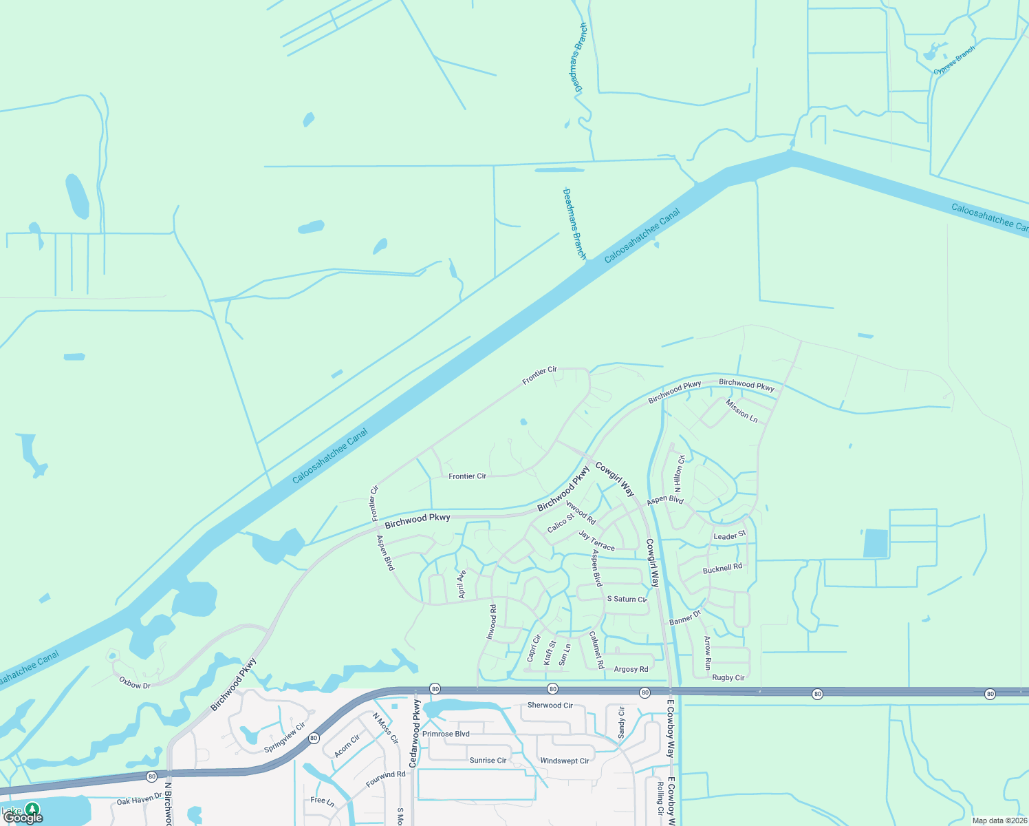 map of restaurants, bars, coffee shops, grocery stores, and more near 1752 Frontier Circle in LaBelle
