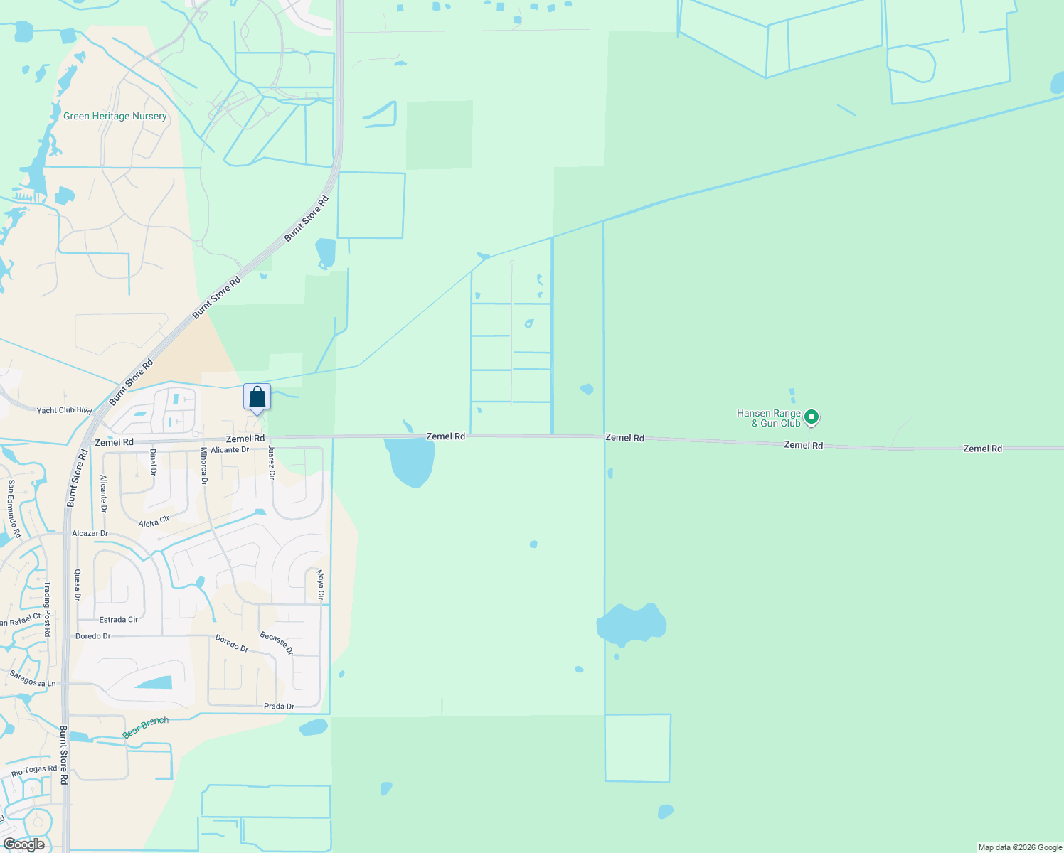 map of restaurants, bars, coffee shops, grocery stores, and more near 15440 Deer Pass Road in Punta Gorda