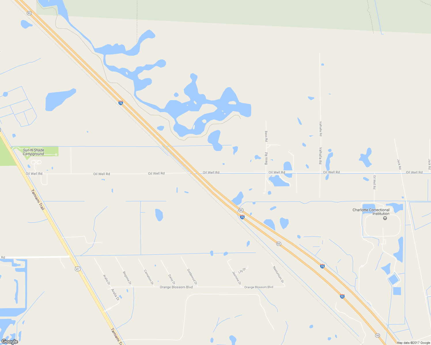 map of restaurants, bars, coffee shops, grocery stores, and more near 33866 Oil Well Road in Punta Gorda