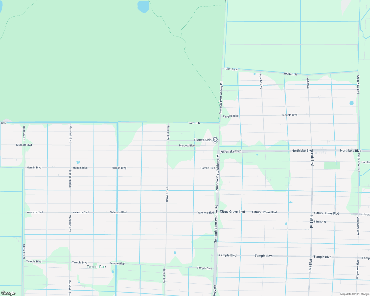 map of restaurants, bars, coffee shops, grocery stores, and more near 16332 Murcott Blvd in Loxahatchee
